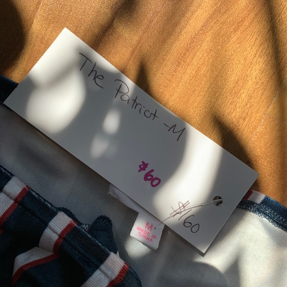 BNWT L’Atiste Blue, Red & White Striped Faux Wrap Dress - Picture 8 of 11